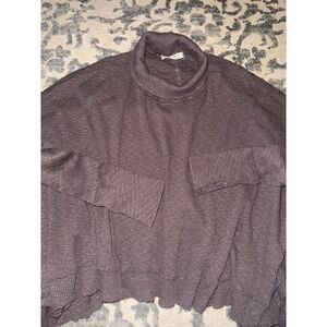 We the Free brown distressed cropped sweater‎ size medium